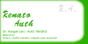 renato auth business card